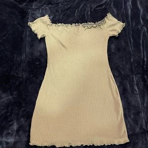 Cute off the shoulder dress!
